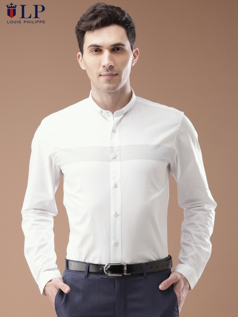 

Louis Philippe Sport Men White Slim Fit Solid Formal Shirt