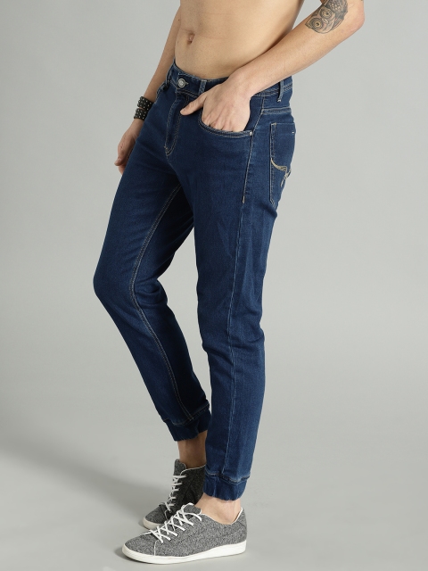 

Roadster Men Blue Slim Jogger Fit Mid-Rise Clean Look Stretchable Jeans