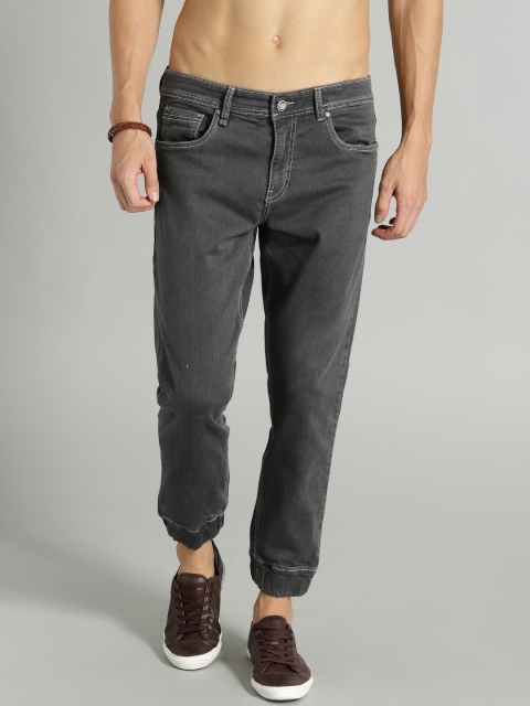 

Roadster Men Grey Slim Jogger Fit Mid-Rise Clean Look Stretchable Jeans