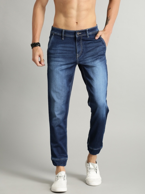 

Roadster Men Blue Jogger Fit Mid-Rise Clean Look Stretchable Jeans