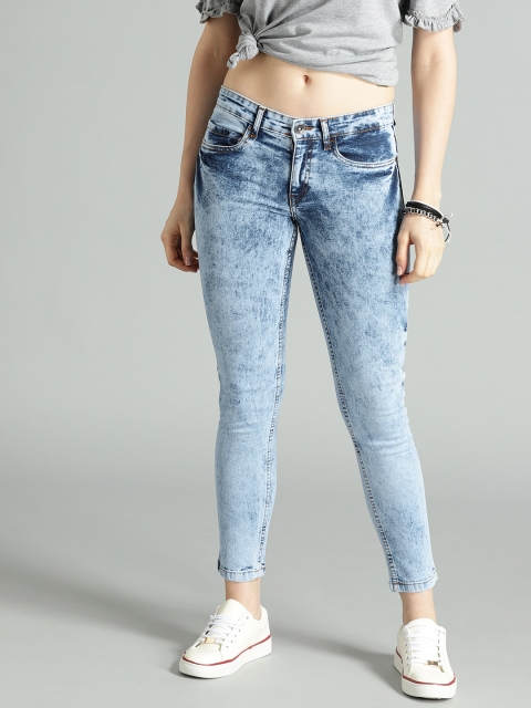 

Roadster Women Blue Skinny Fit Mid-Rise Clean Look Stretchable Jeans