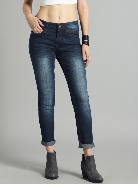 

Roadster Women Blue Skinny Fit Mid-Rise Clean Look Stretchable Jeans
