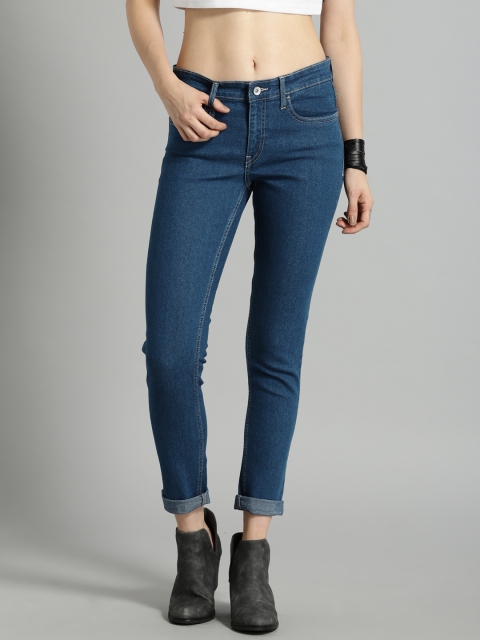 

Roadster Women Blue Skinny Fit Mid-Rise Clean Look Stretchable Jeans