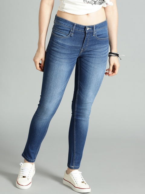 

Roadster Women Blue Skinny Fit Mid-Rise Clean Look Stretchable Jeans
