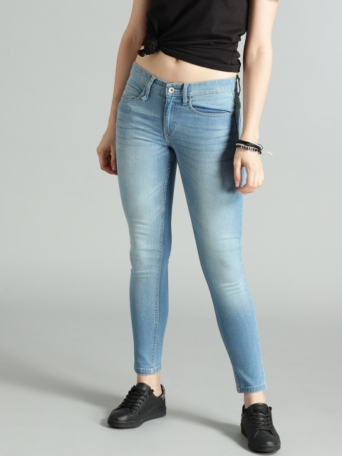 

Roadster Women Blue Skinny Fit Mid-Rise Clean Look Stretchable Jeans
