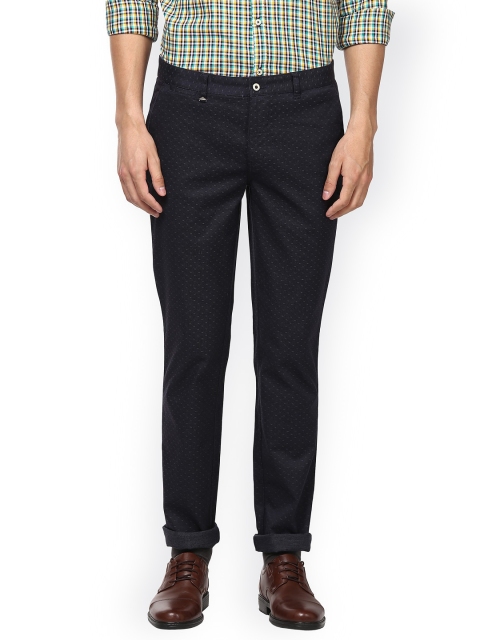 

Park Avenue Men Blue Regular Fit Solid Formal Trousers