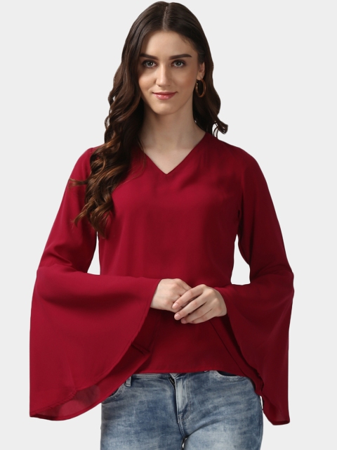 

Nun Women Maroon Solid Top