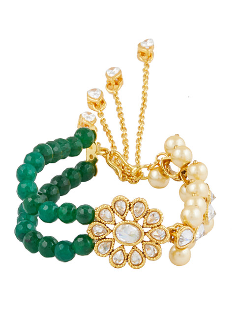 

Sia Art Jewellery Gold-Toned Metal Contemporary Bracelet