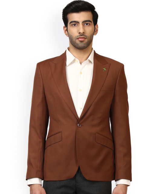 

Raymond Brown Slim Fit Single-Breasted Formal Blazer