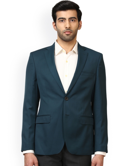 

Raymond Teal Blue Regular Fit Single-Breasted Formal Blazer