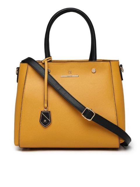 

Diana Korr Yellow Solid Handheld Bag