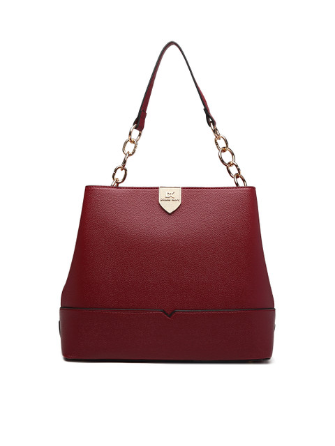 

Diana Korr Maroon Solid Handheld Bag