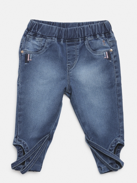 

Gini and Jony Girls Navy Blue Washed Slim Fit Jeggings