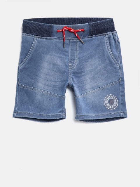 

Gini and Jony Boys Blue Washed Regular Fit Denim Shorts