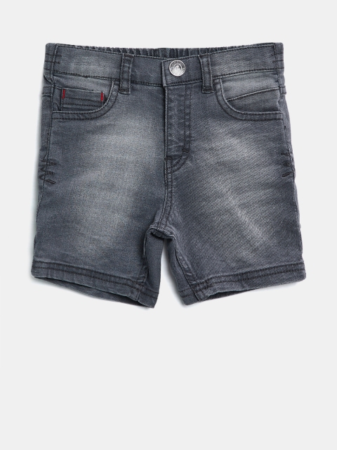 

Gini and Jony Boys Grey Washed Regular Fit Denim Shorts