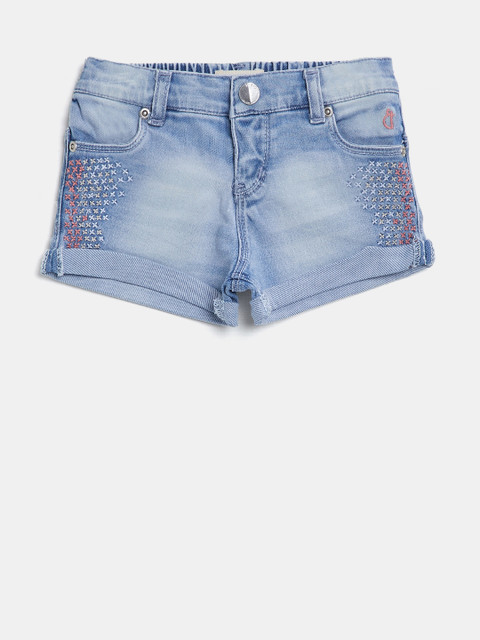 

Gini and Jony Girls Blue Washed Denim Shorts