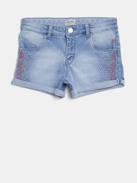 

Gini and Jony Girls Blue Washed Denim Shorts