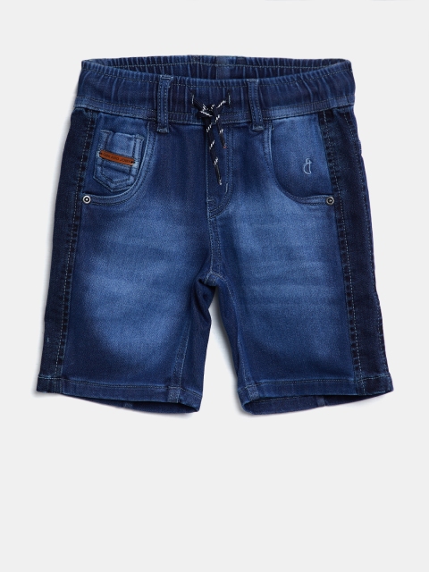 

Gini and Jony Boys Blue Washed Regular Fit Denim Shorts