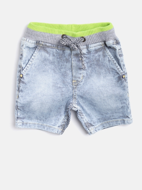 

Palm Tree Boys Blue Striped Denim Shorts