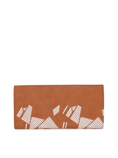 

Sugarush Tan Printed Clutch