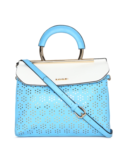 

Sugarush Blue Solid Handheld Bag