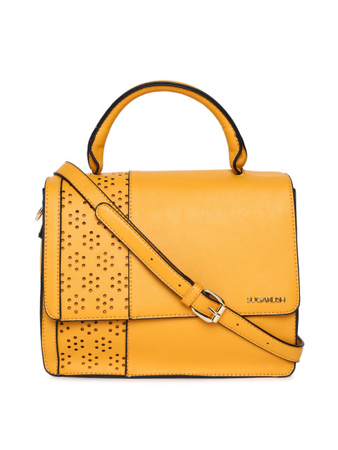 

Sugarush Yellow Solid Satchel