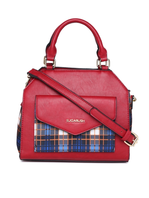 

Sugarush Burgundy Solid Handheld Bag