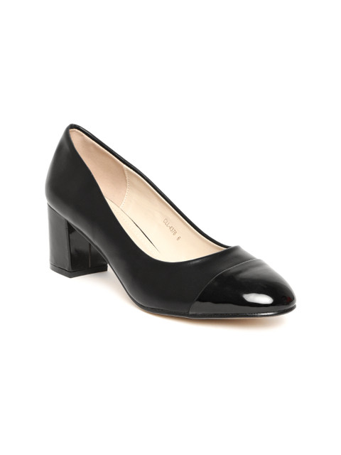 

Carlton London Women Black Solid Pumps