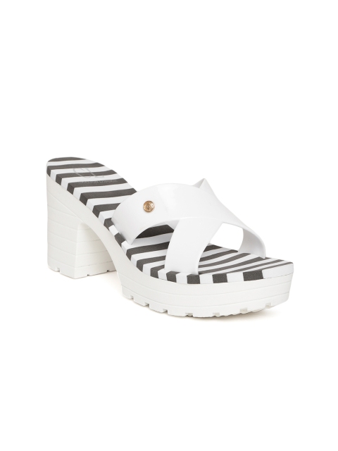 

Carlton London Women White Solid Sandals