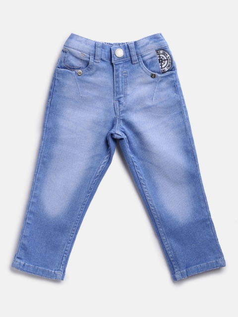 

Palm Tree Boys Blue Regular Fit Mid-Rise Clean Look Stretchable Jeans