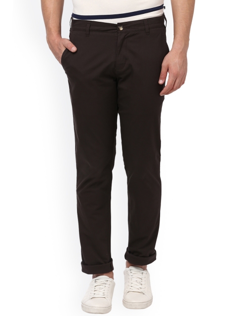 

Parx Men Brown Slim Fit Solid Chinos