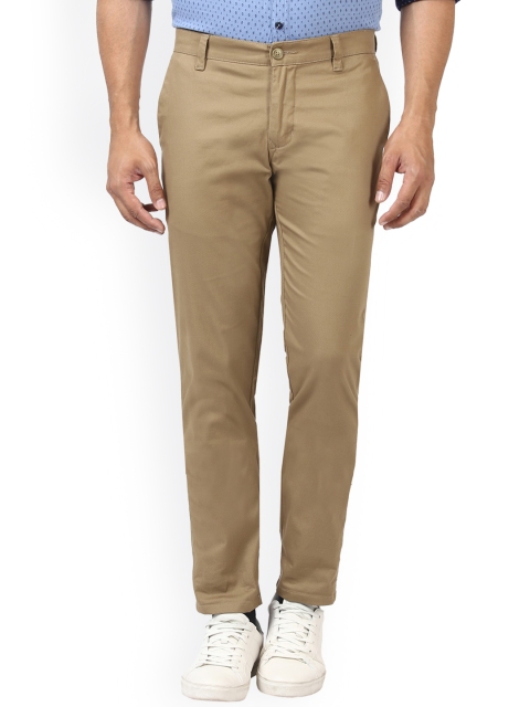 

Parx Men Khaki Slim Fit Solid Chinos