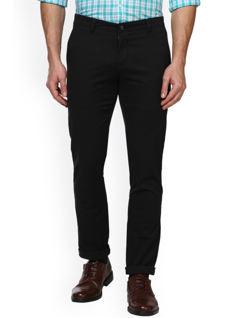 

Parx Men Black Slim Fit Solid Regular Trousers
