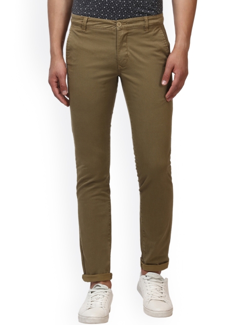 

Parx Men Brown Slim Fit Solid Regular Trousers