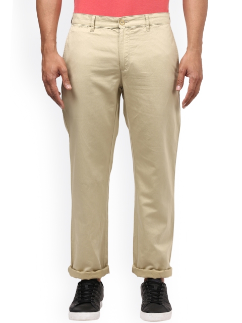 

Raymond Men Khaki Solid Chinos