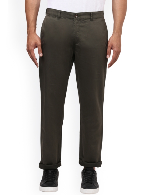 

Raymond Men Grey Solid Chinos