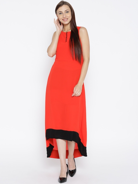 

Jaipur Kurti Women Orange Solid Maxi Dress