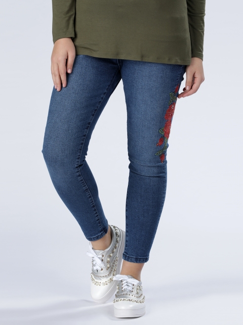 

Splash Women Blue Skinny Fit Low-Rise Clean Look Stretchable Jeans