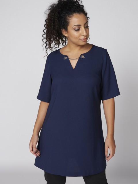 

Splash Women Navy Blue Solid Top