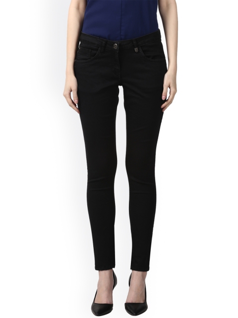 

Park Avenue Women Black Skinny Fit Mid-Rise Clean Look Jeans