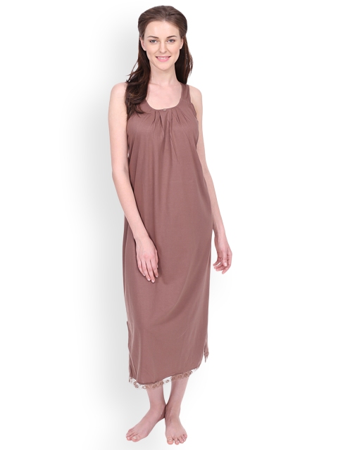 

Red Rose Coffee Brown Solid Nightdress