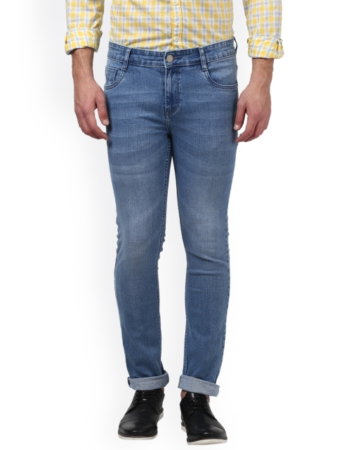

Parx Men Blue Tapered Fit Mid-Rise Clean Look Jeans