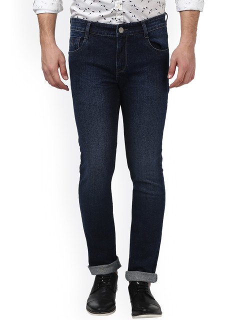 

Parx Men Blue Tapered Fit Mid-Rise Clean Look Jeans