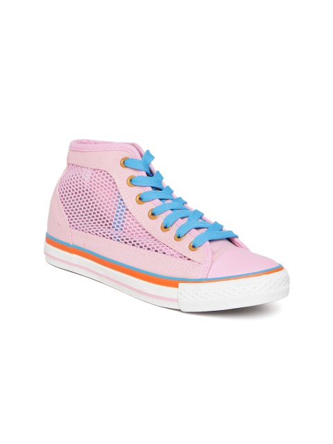 

Carlton London Women Pink Mid-Top Sneakers