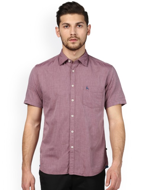 

Parx Men Mauve Slim Fit Solid Casual Shirt