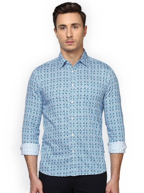 

Parx Men Blue Slim Fit Printed Casual Shirt