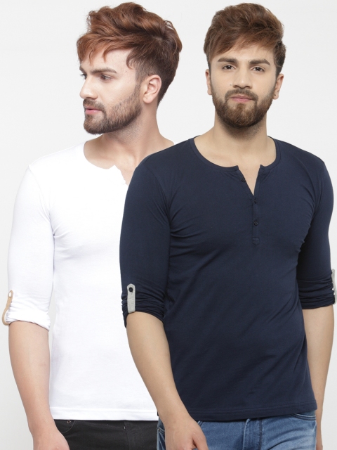 

GESPO Men Pack of 2 T-shirts, Navy blue
