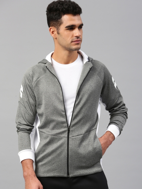 

HRX by Hrithik Roshan Men Grey Solid Sporty Jacket