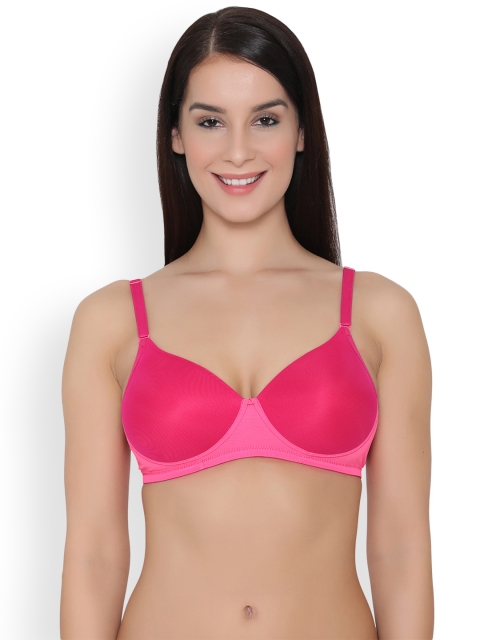 

Clovia Padded Non-Wired Multiway T-Shirt Bra, Pink