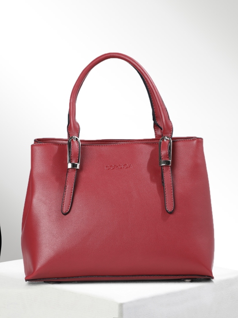 

CORSICA Red Solid Handheld Bag